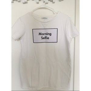 Zara Morning Selfie Cotton T-shirt